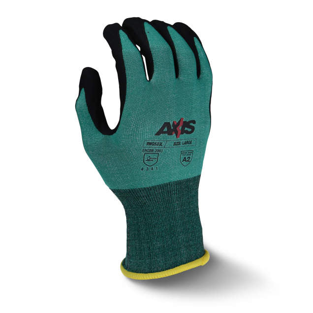 Radians RWG533 AXIS™ Cut Protection Level A2 Foam Nitrile Coated Glove