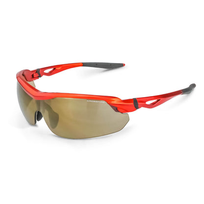 Crossfire CIRRUS - Premium Safety Eyewear - Burnt Orange Frame - Gold Mirror Lens - Burnt Orange / Gold Mirror