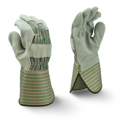 Radians RWG3300G - Select Shoulder Gray Split Cowhide Leather Glove with Gauntlet Cuff - Gray