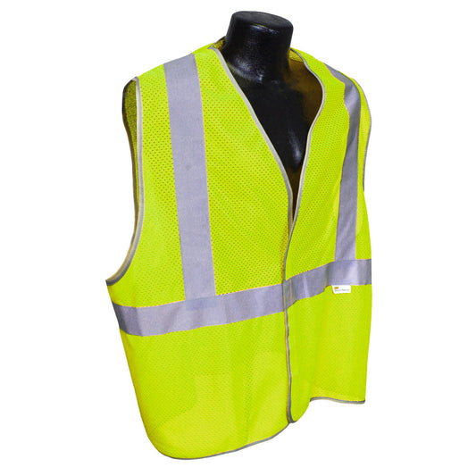 Radwear USA 5ANSI-PC - Class 2 Type R Safety Vest - 3.5oz Poly Mesh - Hi-Vis Green