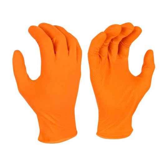 Radians RWG9606 6 Mil Nitrile Diamond Grip Disposable Industrial Grade Glove