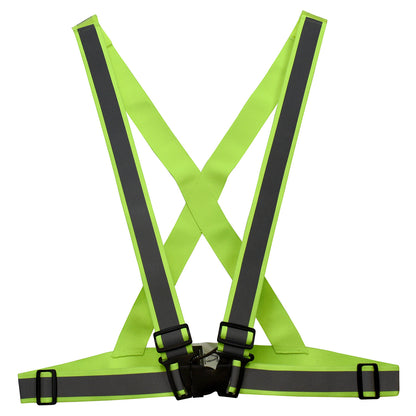 Radians SA0201X - High Visibility Breakaway X-Back Safety Harness -Green - Universal - additional view