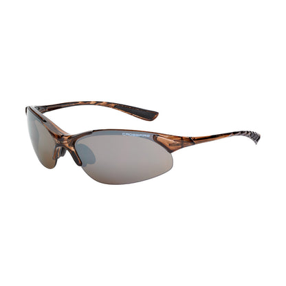 Crossfire XCBR - Premium Safety Eyewear - Crystal Black Frame - Indoor/Outdoor Lens - Crystal Brown / HD Brown Mirror