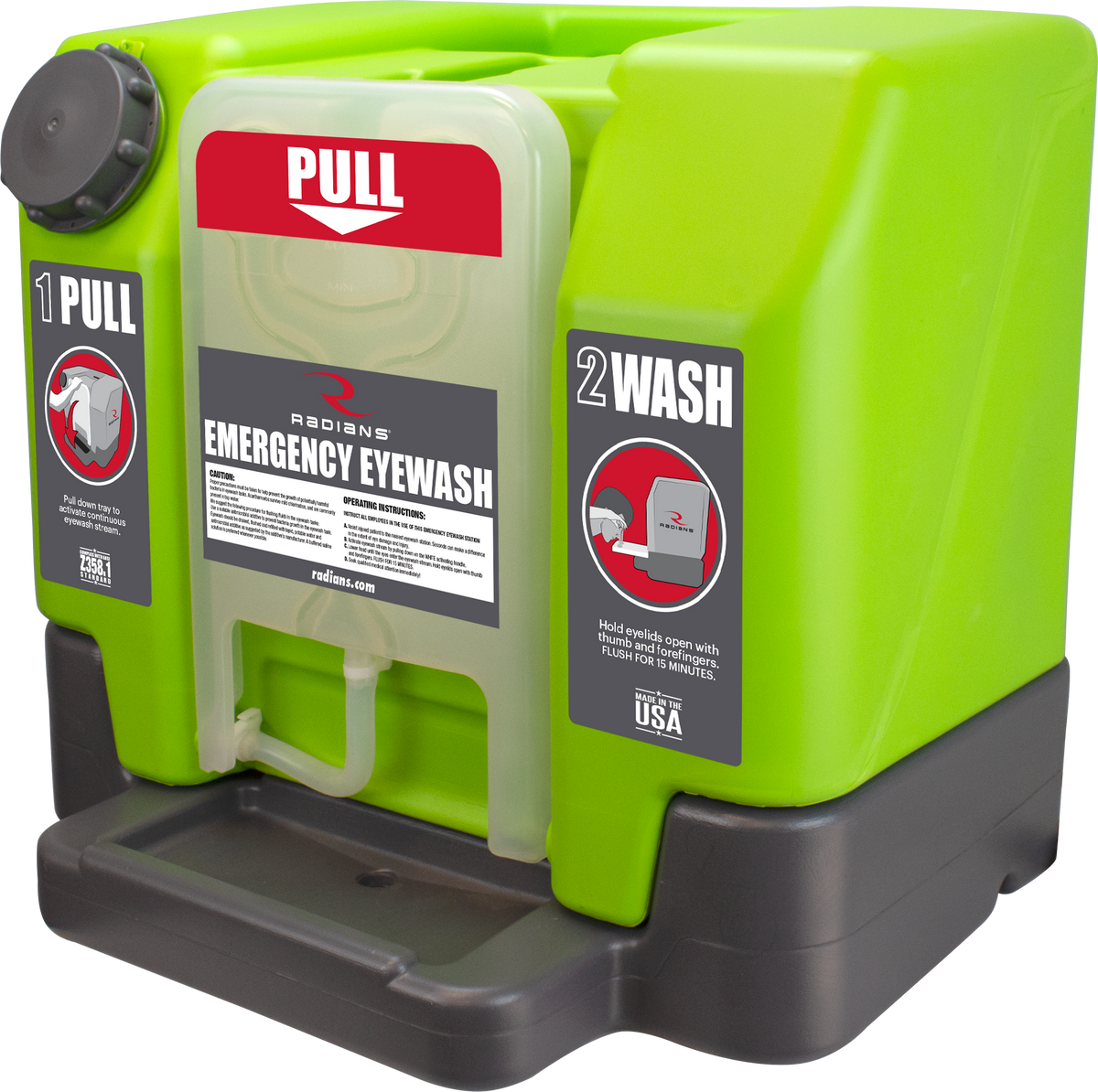 Radians rew01112 12 Gallon Emergency Eyewash Station