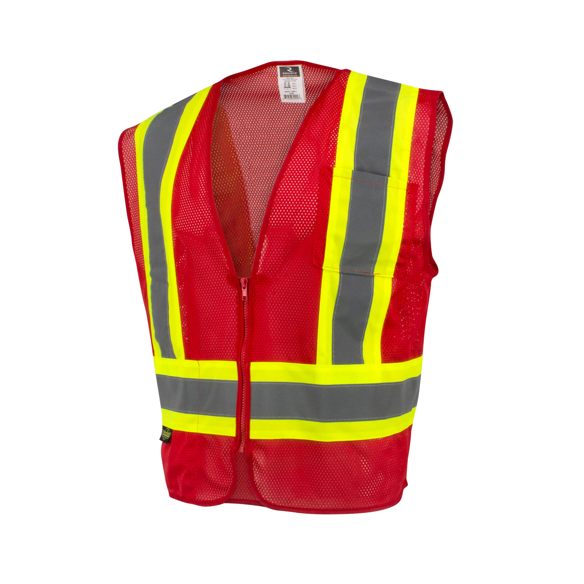 Radians SV22-1 - Economy Type O Class 1 Two Tone Safety Vest - Red