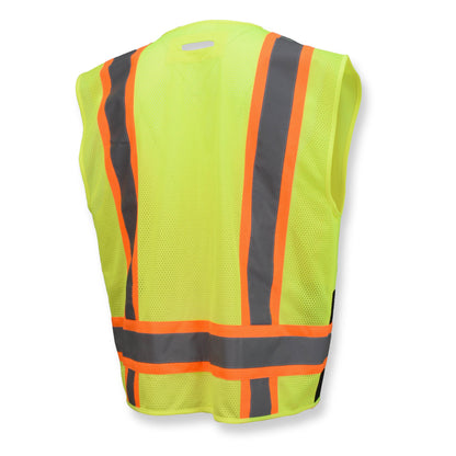 Radians SV6B-2 - SV6B Two Tone Surveyor Type R Class 2 Solid Front Mesh Back Safety Vest - additional view