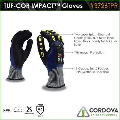 Cordova Tuf-cor™ Impact, 13-gauge HPPE/glass #3726TPR - 3726TPRS image 2