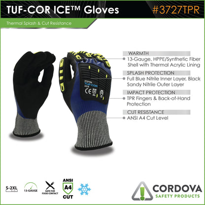 Cordova Tuf-cor™ Ice, Two-ply Shell: 13-gauge #3727TPR - 3727TPRS image 2