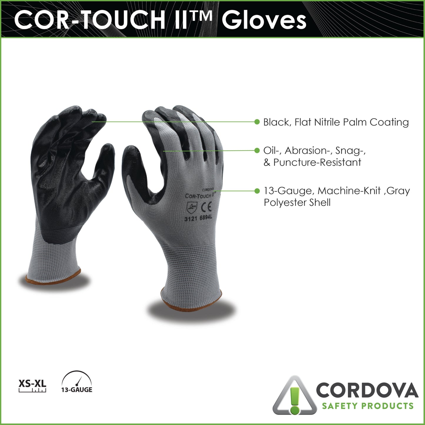 COR-TOUCH II™, Nitrile: #6894