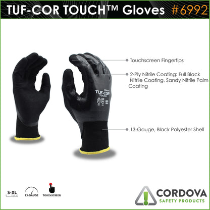 Cordova Tuf-cor™ Touch, 13-gauge Black Polyes #6992XL image 2