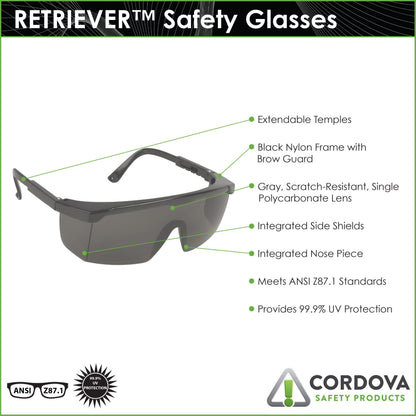 Cordova Retriever™ Black Frame, Gray Lens Wit #EJB20S image 3