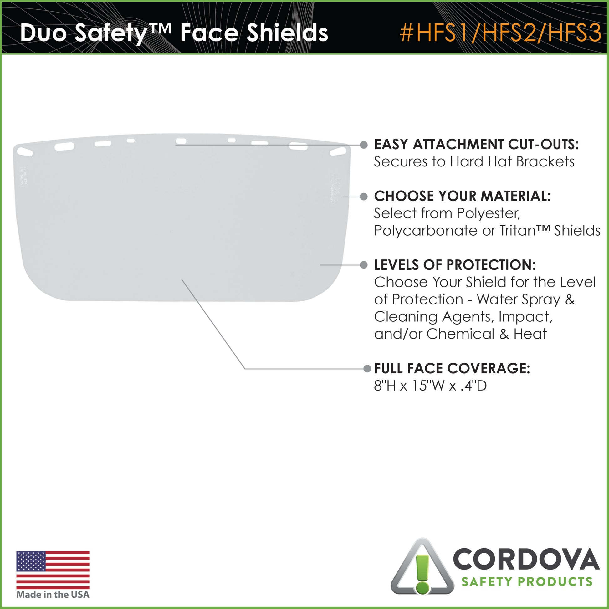 Cordova Duo Safety™ Tritan™ Chemical Resis #HFS3 image 3