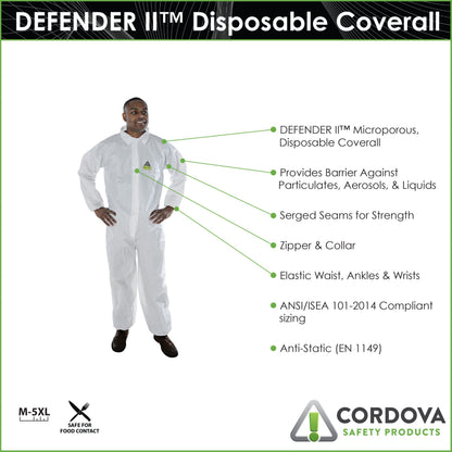 Cordova Defender Ii™ White Microporous Covera #MP200 - MP200M image 4