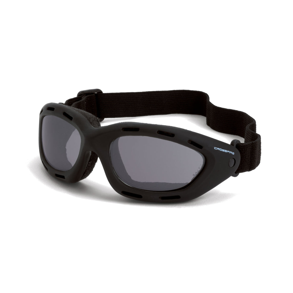 Crossfire ELEMENT - Foam Lined Safety Goggle - Black / Smoke AF