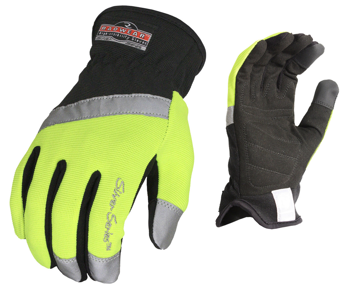 Radians RWG100 - Radwear® Silver Series™ Synthetic High Visibility All Purpose Utility Glove - Hi-Vis Green