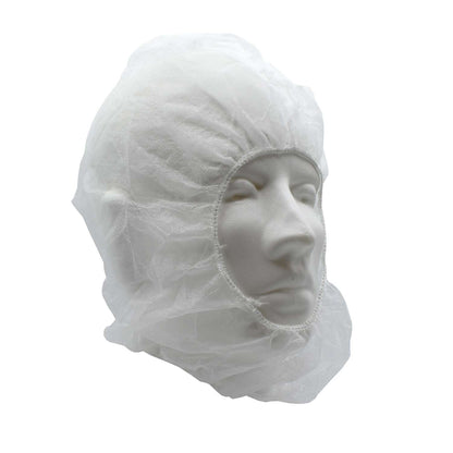 Cordova White Polypropylene Hood, Bouffant Cap/b #PPHOODW100