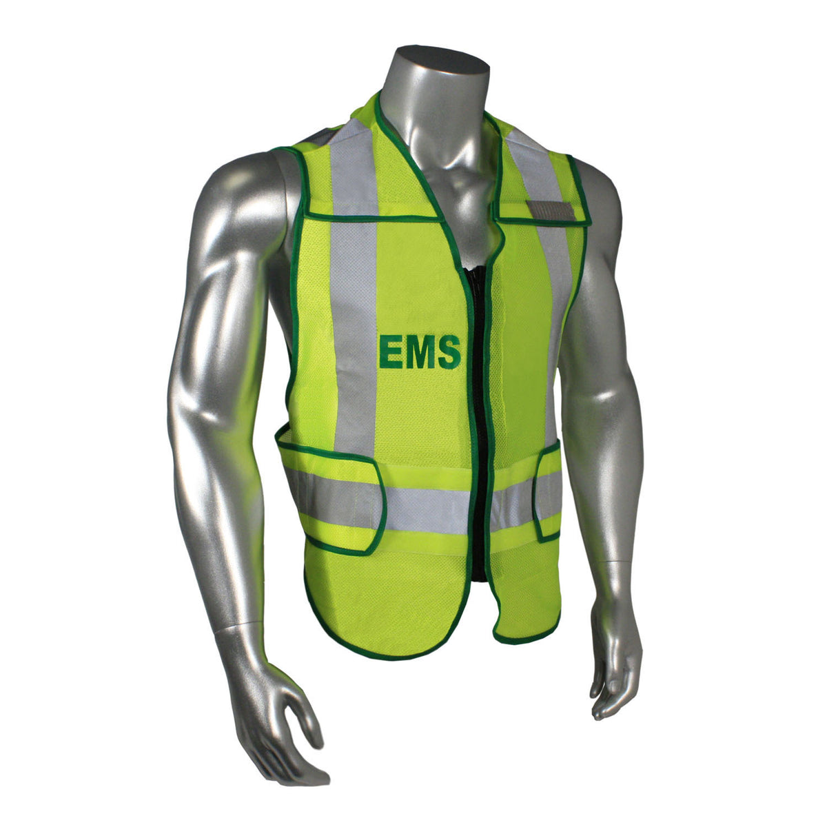 Radwear USA LHV-207DSZR - Class 2 Breakaway Vest - EMS - Hi-Vis Green