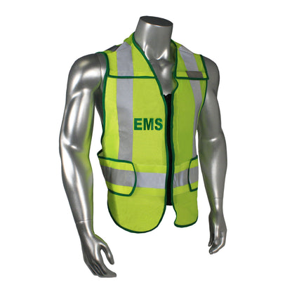 Radwear USA LHV-207DSZR - Class 2 Breakaway Vest - EMS - Hi-Vis Green