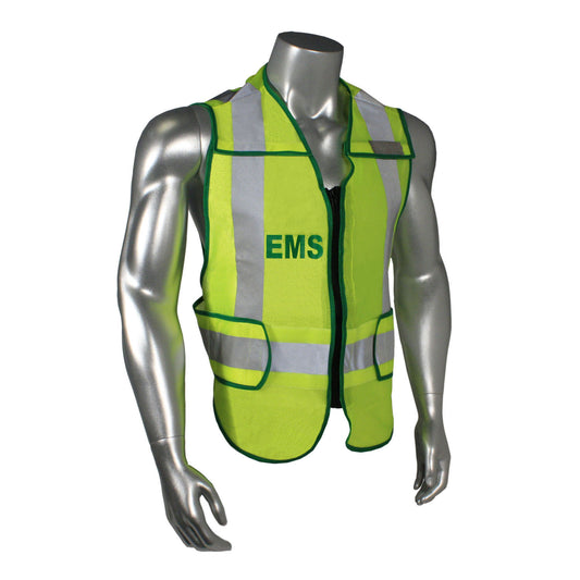 Radwear USA LHV-207DSZR - Class 2 Breakaway Vest - EMS - Hi-Vis Green