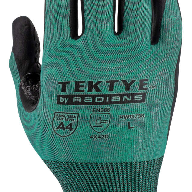 Radians RWG738 TEKTYE® Dotted A4 Cut Protection Glove