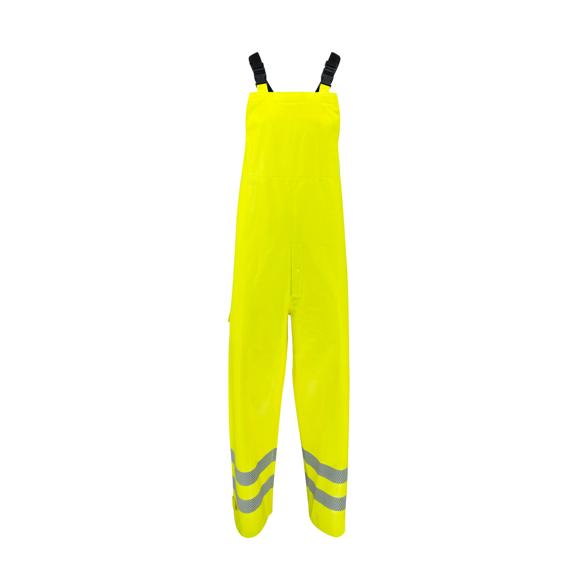 Radians RW08B - Class E Self-Extinguishing Rain Bib with Safety Fly - Lime - additional view