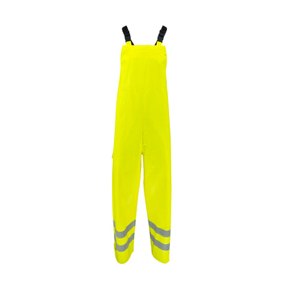 Radians RW08B - Class E Self-Extinguishing Rain Bib with Safety Fly - Lime - additional view