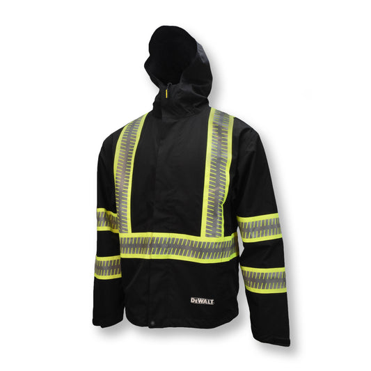 DEWALT DRW11-1 - DRW11 Waterproof Lightweight Packable Wind and Rain Jacket - Black