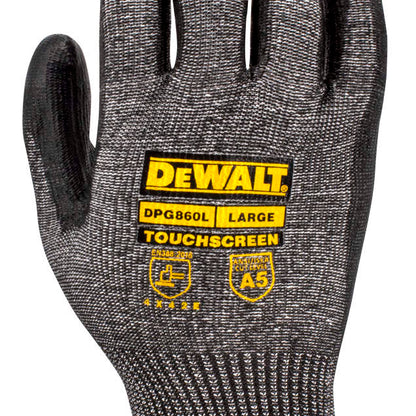 DEWALT DPG860 Touchscreen Nitrile A5 Cut Glove