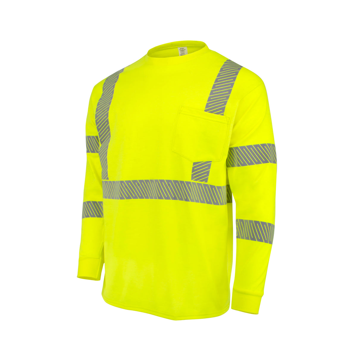 Radians ST921 - Men's Long Sleeve FR T-shirt with Class 3 Segmented Reflective Tape - Hi-Vis Green