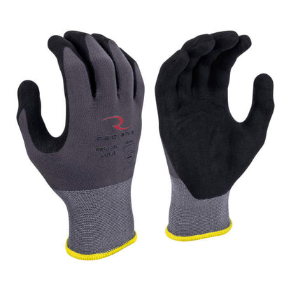 Radians RWG13B Nylon Shell with Micro Foam Nitrile Palm Dip
