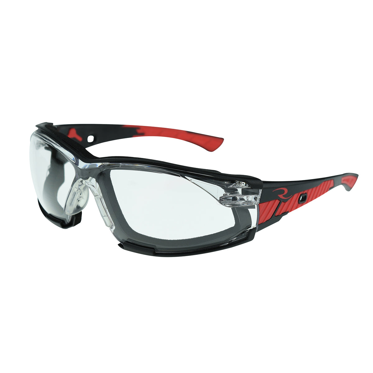 Radians OBL1-IQ - OBL1 Obliterator™ IQ Anti-Fog Foam Lined Safety Eyewear - Black / Red / Clear IQ