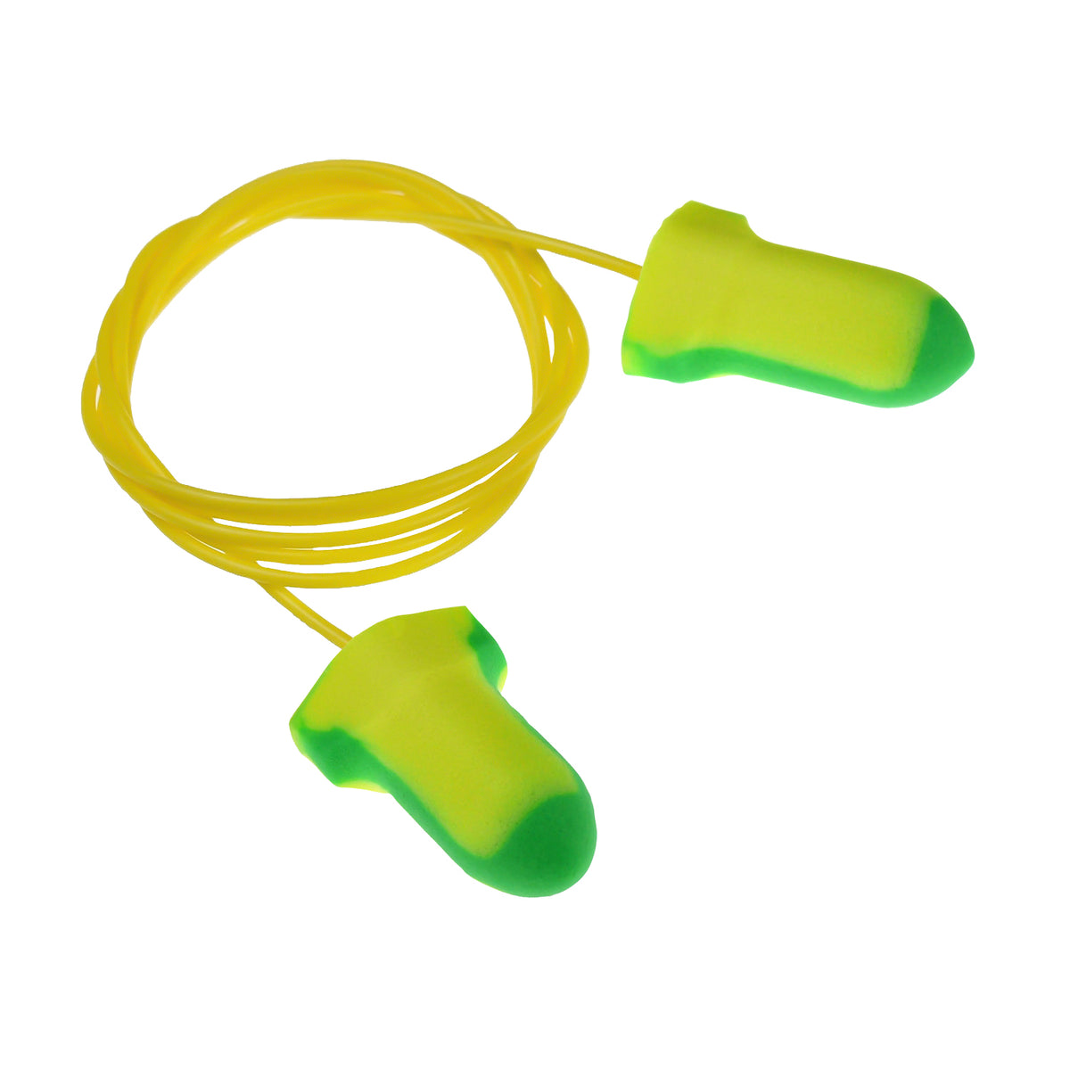Radians FP35 - Deterrent® 32 Disposable Foam Earplugs - Corded - Green / Yellow