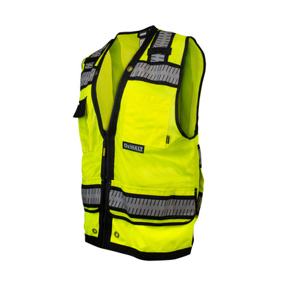 DEWALT DSV521 - Class 2 Heavy Duty Surveyor Vest - Hi-Vis Green