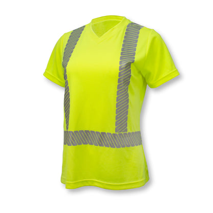 Radians ST11W-2 - ST11 Class 2 High Visibility Women's Safety T-Shirt with Max-Dri™ - Hi-Vis Green
