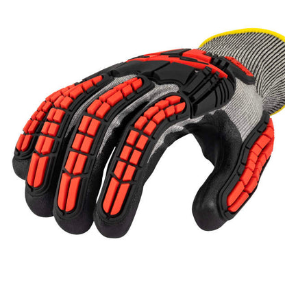Radians RWG581 Cut Level A8 Foam Nitrile Coated Glove with TPR Impact Protection