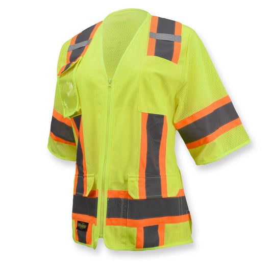 Radians SV63W - Two Tone Surveyor Type R Class 3 Women's Safety Vest - Hi-Vis Green