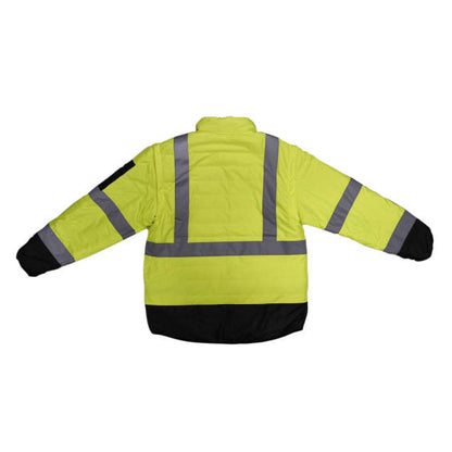 Radians SJ510 Quilted Reversible Jacket with Zip-Off Sleeves