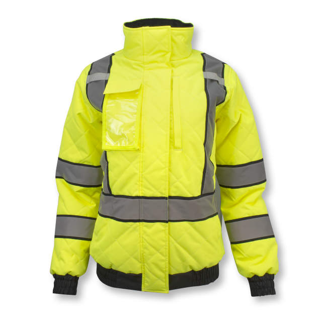 Radians SJ930-3 Women's Class 3 Quilted Bomber Jacket
