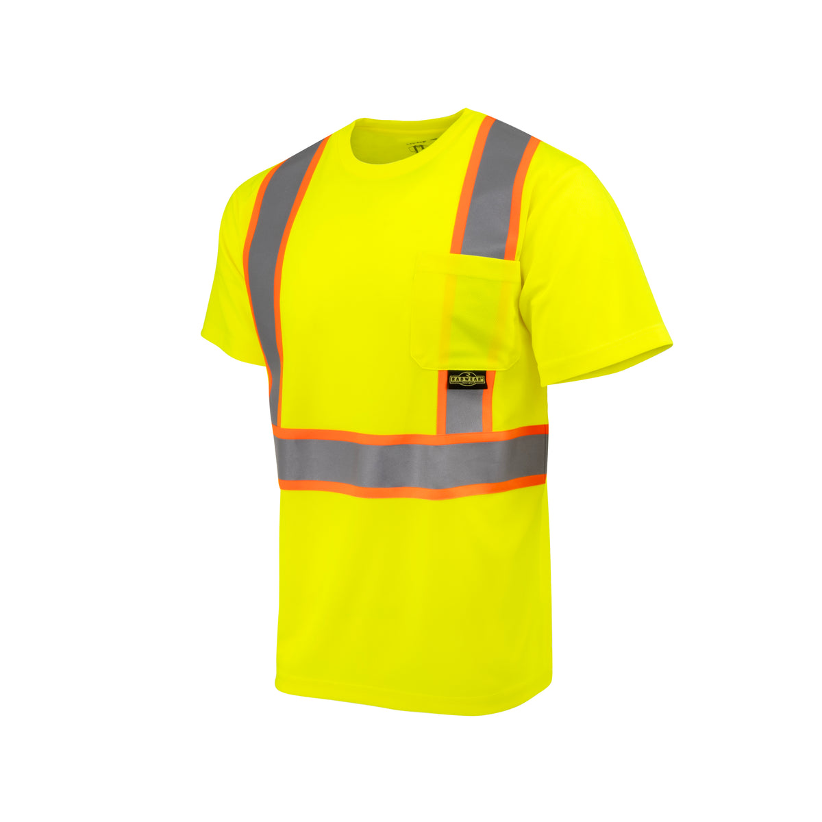 Radians ST41-2 - Class 2 Mesh Short Sleeve T-Shirt with Contrast Trim - Hi-Vis Green