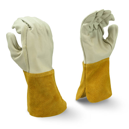 Radians RWG6310 - Mig-Tig Select Grain Cowhide Leather Welding Glove - Gray / Brown