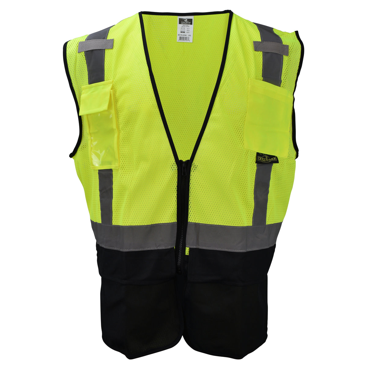 Radians SV7B - Type R Class 2 Black Bottom Surveyor Safety Vest - additional view