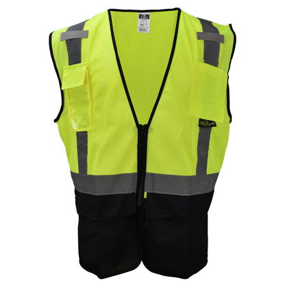Radians SV7B - Type R Class 2 Black Bottom Surveyor Safety Vest - additional view