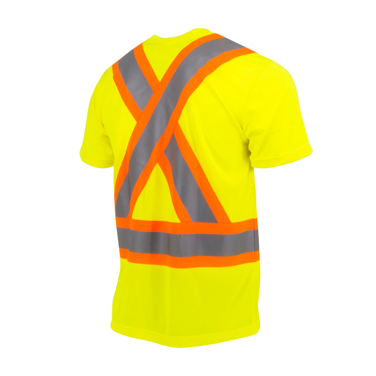 Radians ST11X-2 - ST11X Class 2 Short Sleeve Safety T-Shirt X-Back - Hi Vis Green - additional view