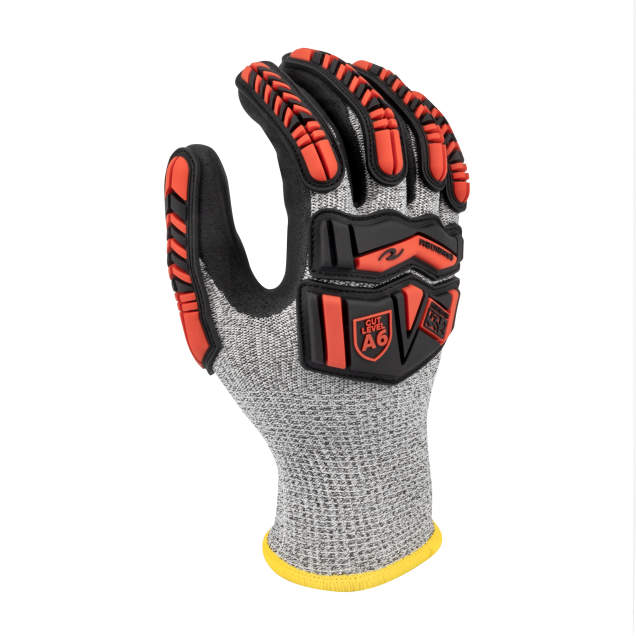 Radians RWG816 Acrylic Lined HPPE Shell with TPR and Nitrile Palm A6 Cut Protective Glove