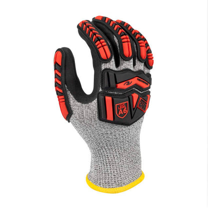 Radians RWG816 Acrylic Lined HPPE Shell with TPR and Nitrile Palm A6 Cut Protective Glove