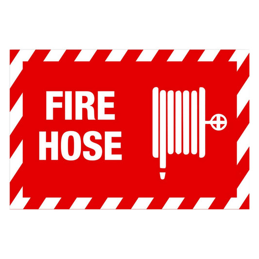 ZING 1894 Sign, Fire Hose, Picto, 7 x 10 in, Plastic