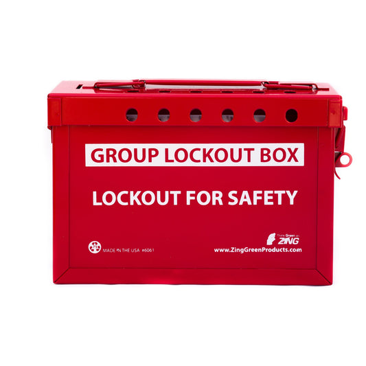 ZING Group Lockout Box - Stainless Steel, Model 6061R