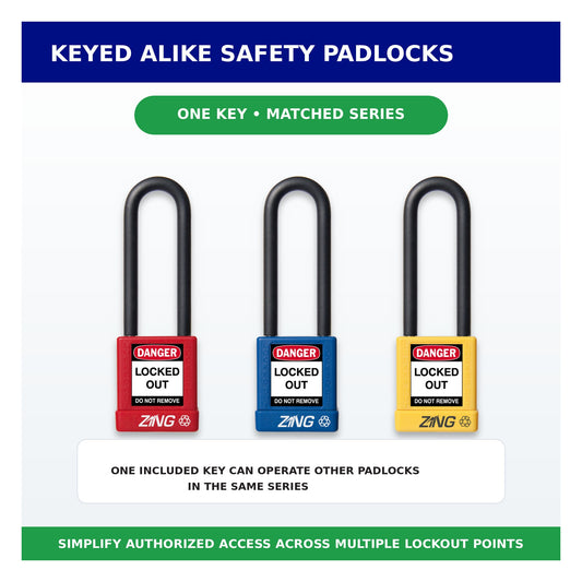 ZING Padlock 3 Inch, Keyed Alike, Model 7051