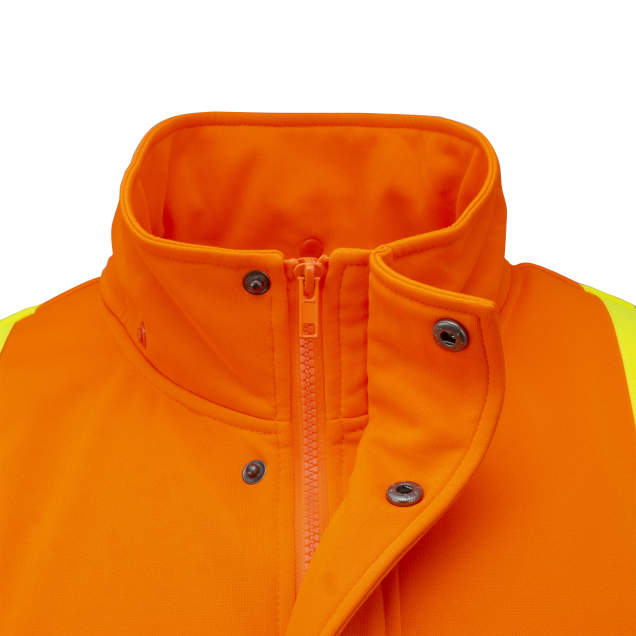 Radians SW01X-2 High Neck Zip Front X-Back Hooded Sweatshirt