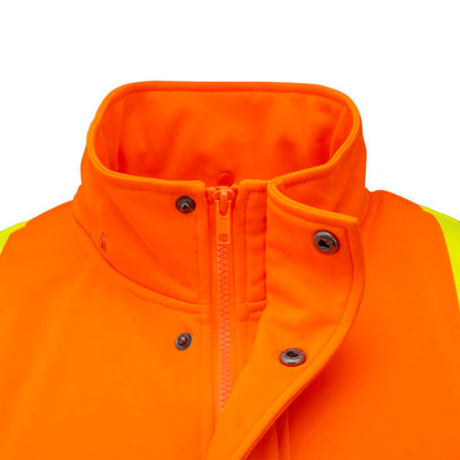 Radians SW01X-2 High Neck Zip Front X-Back Hooded Sweatshirt